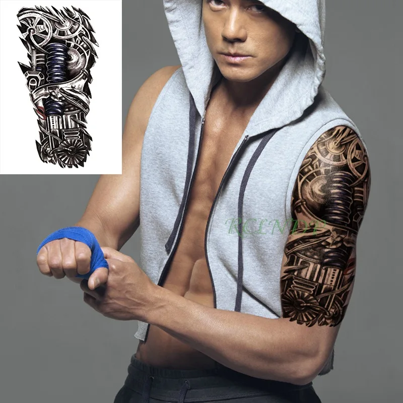 Водонепроницаемая Временная тату Наклейка 3D робот рука стикер s tatto флэш