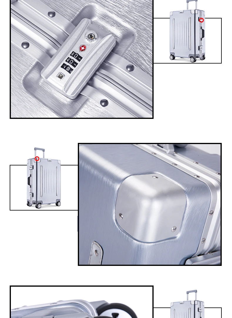 20''24''26''29'' Размер алюминиевая рама Жесткая Сторона чемодан на колесиках дорожный костюм чехол s на колесиках maleta valise cabine koffer чехол на колесиках
