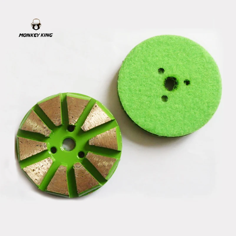 3 inch 4 inch 80mm 100mm Metal Bond Wet Diamond Floor Polishing Pads Concrete Grinding Disc Hook & Loop backed 3 inch 4 inch 80mm 100mm Metal Bond Wet Diamond Floor Polishing Pads Concrete Grinding Disc Hook & Loop backed