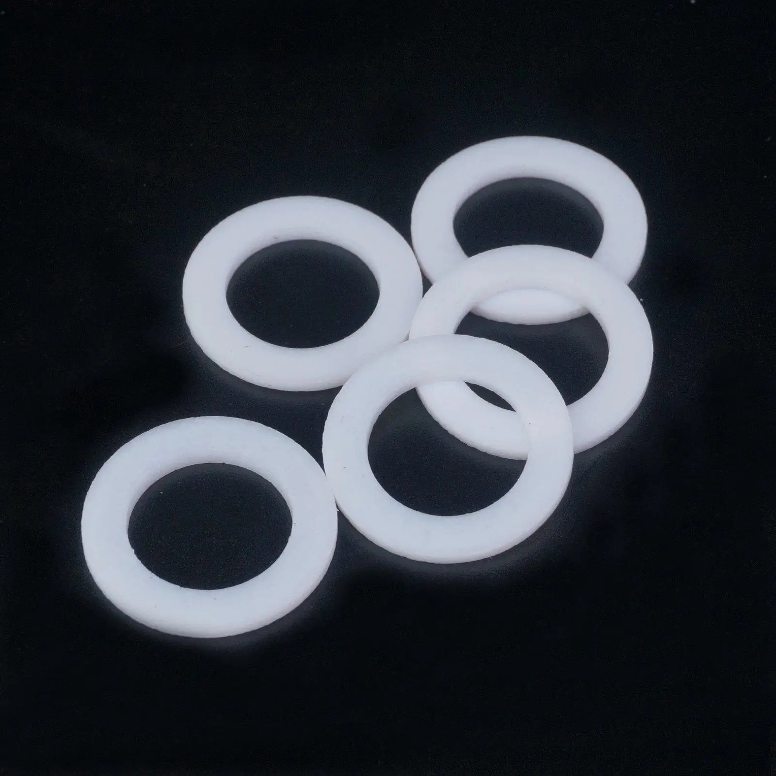 

10 PCS 28x18x2mm PTFE Teflon Flat Washer Gasket Sealing Spacer Food Grade