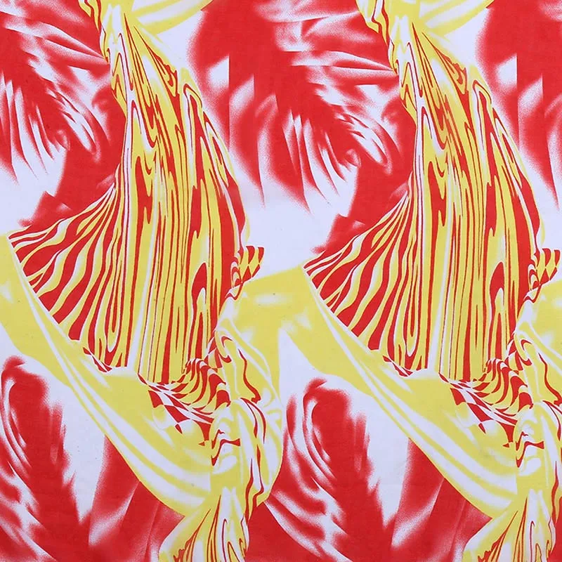 Новинка 75D Высококачественная шифоновая печатная ткань цветная одежда с цветами