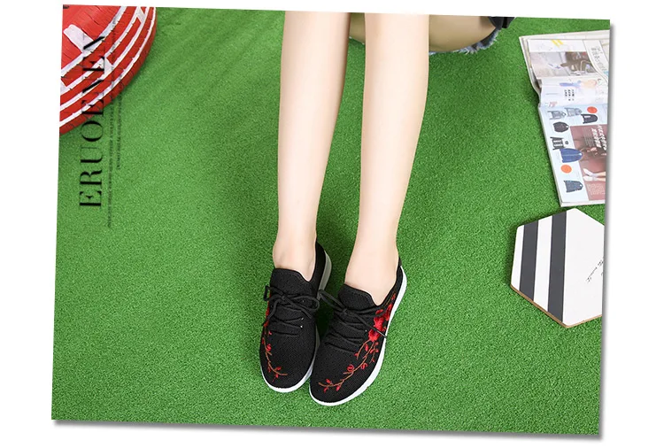 Быстрая для женщин повседневная обувь модные дышащие прогулочная сетки кружево до кроссовки на плоской подошве tenis feminino