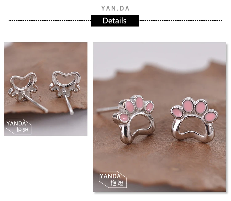 14 Silver stud earrings