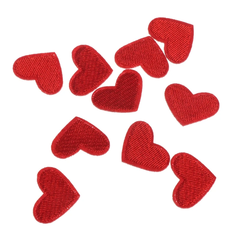 

10Pcs Heart Embroidered Patches Sewing Applique Badge Clothes Stickers Apparel Craft-m22