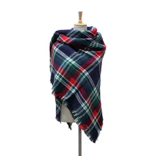 Winter Scarf 2016 Tartan Scarf Women Plaid Scarf Cuadros New Design Unisex Acrylic Basic Shawls Warm Bufandas