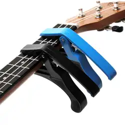Акустические каподастры для электрогитары укулеле Капо Одноручный каподастр blue/ черный цвет для опционально
