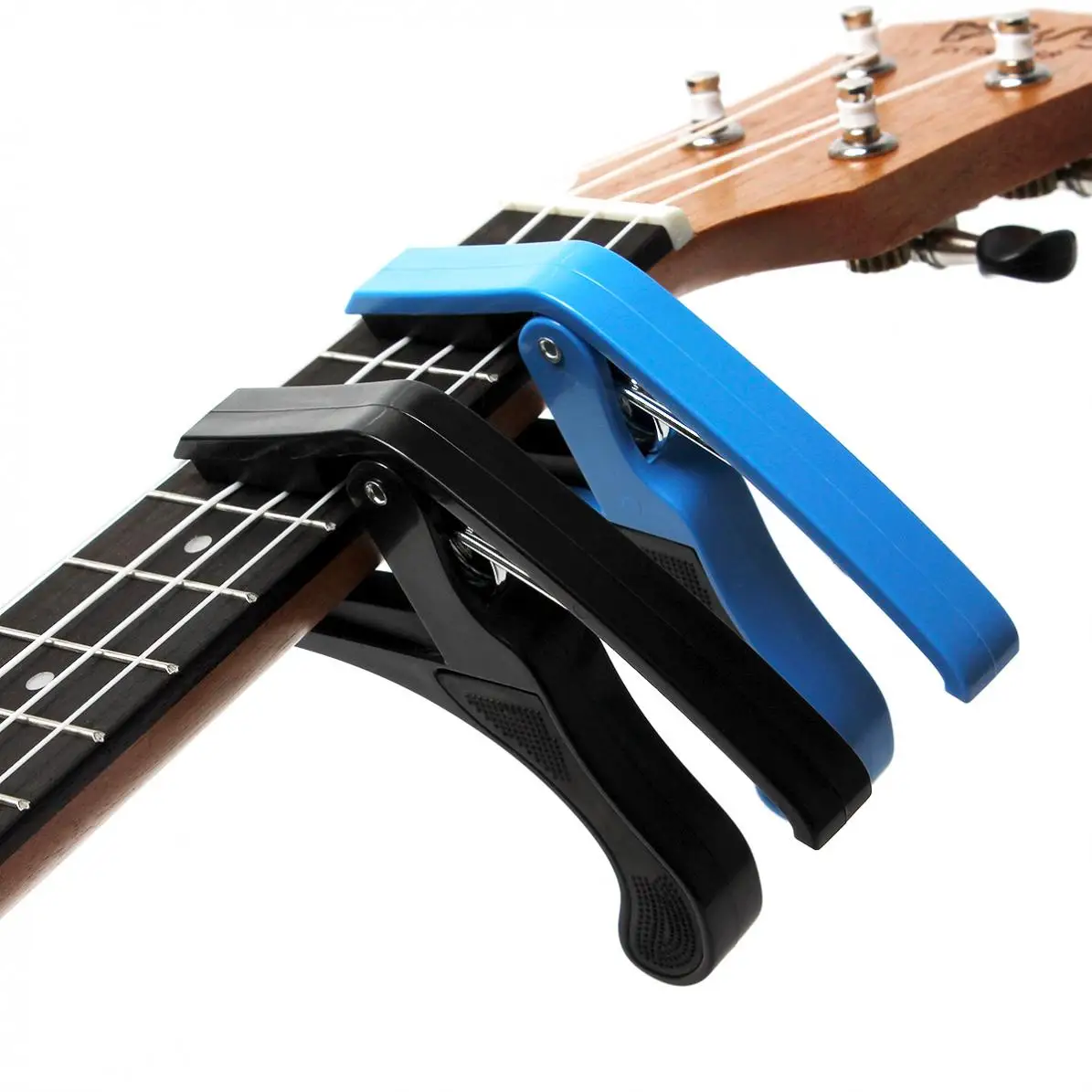 Акустическая Электрогитара Capo Ukulele Одноручный зажим для настройки Blue/ черный