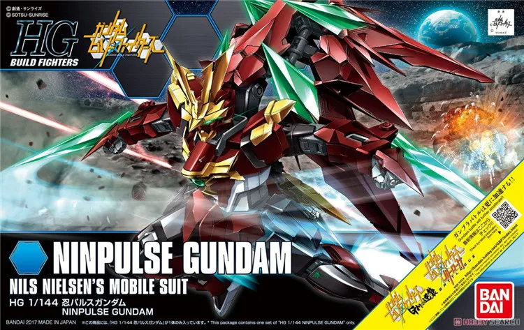 Bandai Gundam 19543 HG HGBF 1/144 Ninpulse мобильный костюм сборные модели наборы аниме фигурки