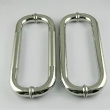 300mm Elbow stainless steel big gate door handle bright KTV office hotel wood door glass door pulls handles