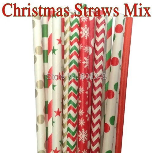 100pcs mixed colors green red gold silver striped chevron polka dot star christmas paper straws drinking - Why Are Red And Green Christmas Colors 100pcs mixed colors green red gold silver striped chevron polka dot star christmas paper straws drinking - Why Are Red And Green Christmas Colors
