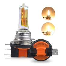 1 шт. H15 15/55 Вт Автомобильные галогенные лампы для VW 12 V 2300 K Золотой Желтый автомобиль автомобильная галогеновая фар Противотуманные фары для Volkswagen Golf MK6