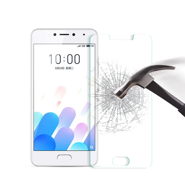 Tempered Glass For Meizu A5 Phone Screen Protector Protective Film For Meizu M5C Cell Phone Glass Film Cover +Clean Kits