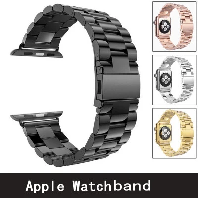 Steel Watchband for iWatch Apple Watch serise 1 2 3 4 Sport Edition 38mm 42mm Wrist Band Bracelet Strap with adapter Replacement