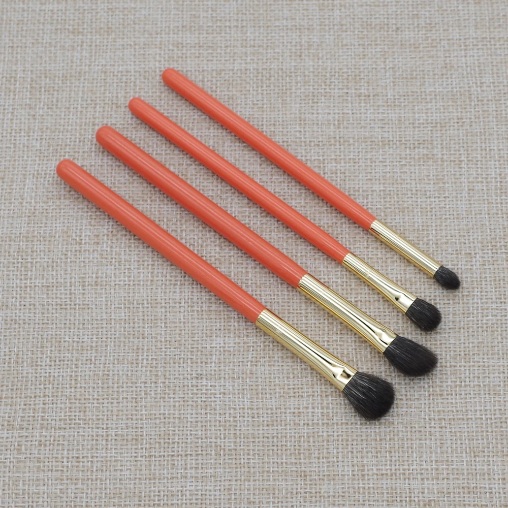 

Professional Makeup Brushes Soft Blue Squirrel Goat Hair Eye Shadow Blending Brush Orange Handle pincel maquiagem Make Up Brush