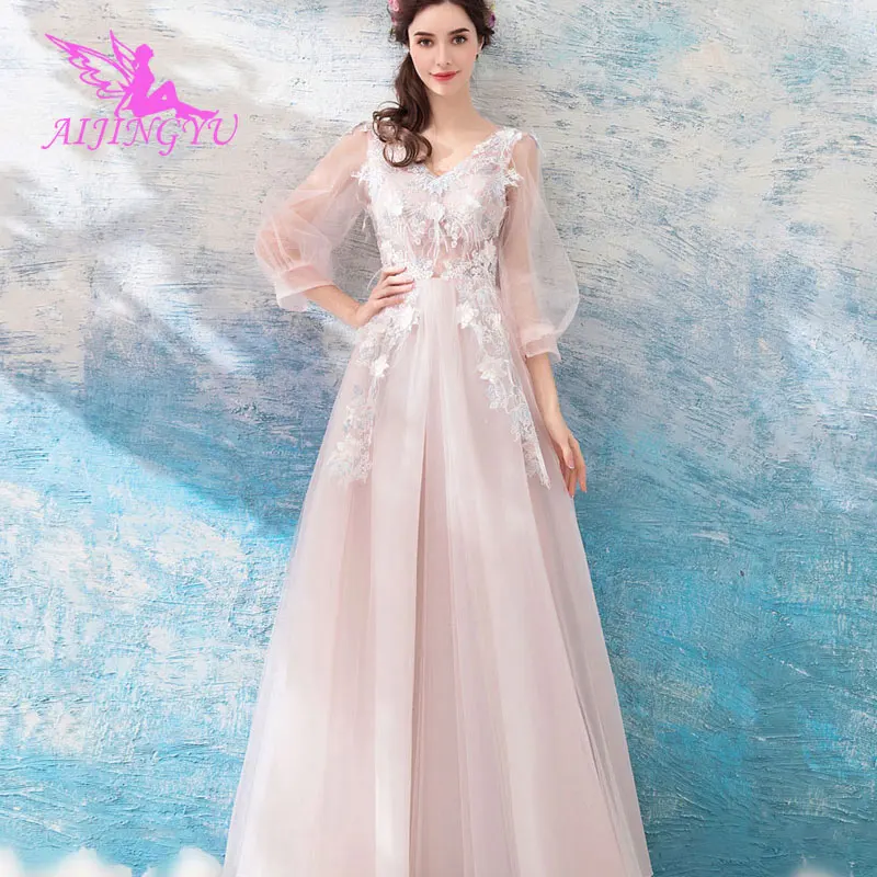 

AIJINGYU 2018 custom made free shipping new hot selling cheap ball gown lace up back formal bride dresses wedding dress TJ214