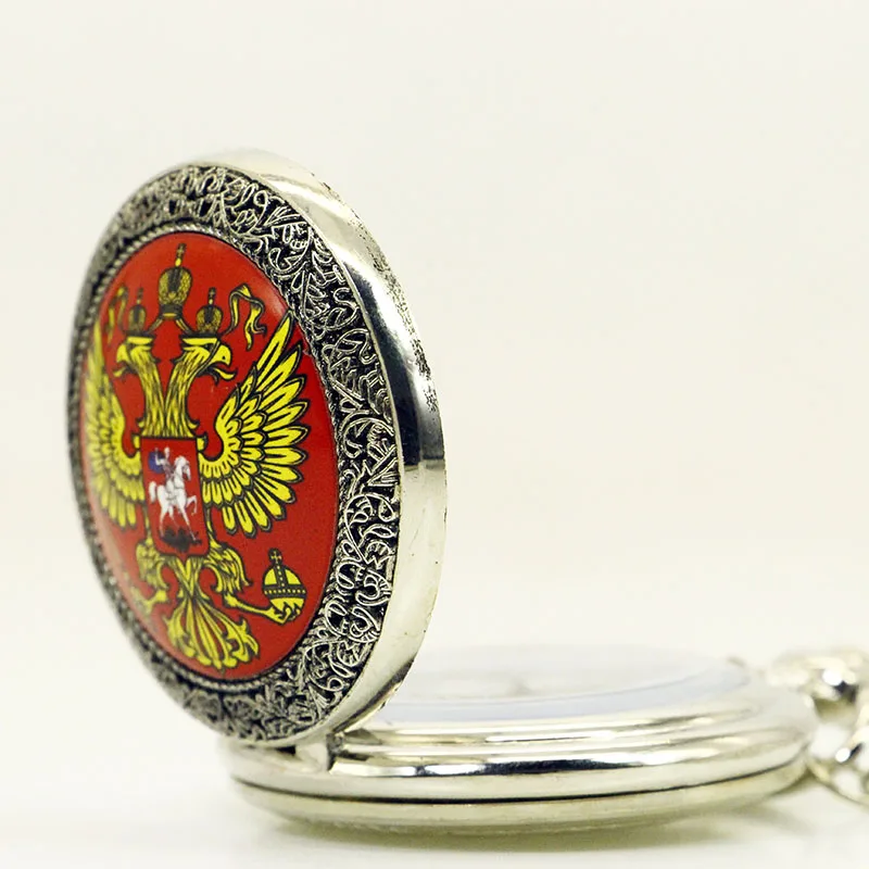 Хорошее качество двойные крылья Феникса Эмаль Модные кварцевые флип часы для мужчин ковбой цепи карманные часы PB609