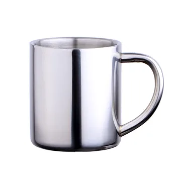 

Creative Double Wall Insulation mug Children milk Drinkware 250cc Food grade 304 Stainless Steel Coffee Mug Fast Post