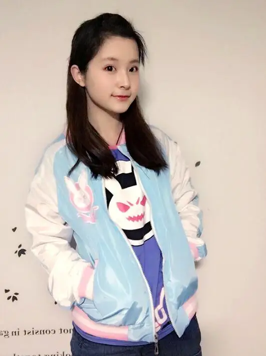 Часы над косплей игра OW DVA D. VA костюм свитера Рубашка шапка рубашка комплект