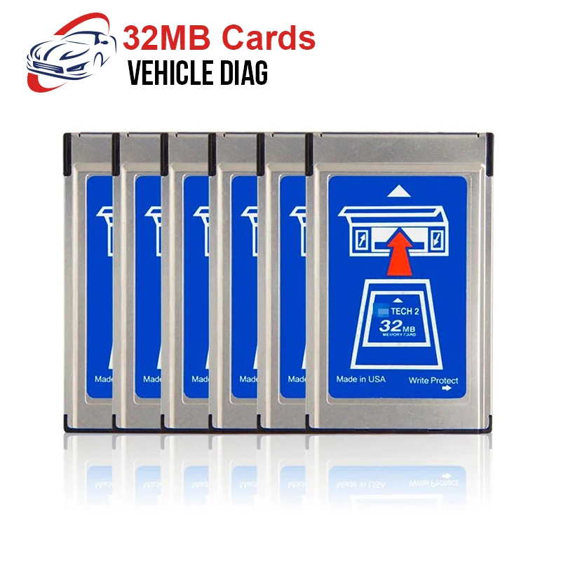 

For G M Tech2 Card With 6 Software Optional Diagnostic Tool For Holden/Opel/G M /SAAB/ISUZU/Suzuki tech2 saab 32 MB Memory card
