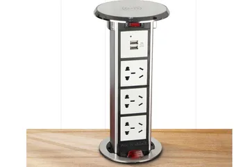 

lifting wireless charge USB charge top pop up hidden phone socket home kitchen office Power Solutions