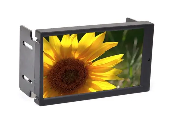 2DIN 7 дюймовый светодиодный сенсорный экран монитор с VGA и AV2 обратной камерой для