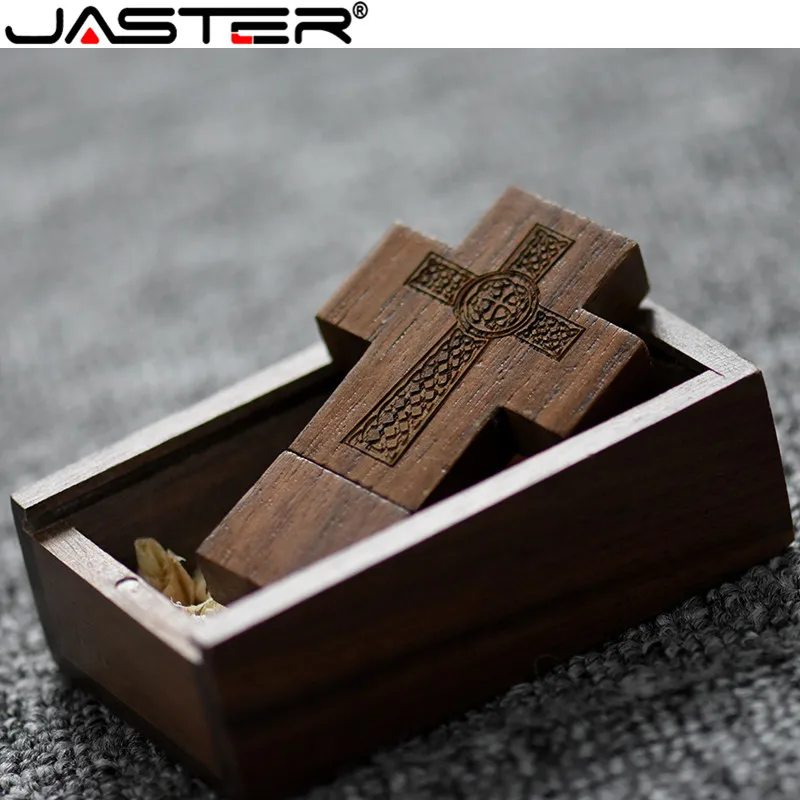 

JASTER Fashion hot selling Cross frame USB+ push-pull box USB flash drive USB 2.0 4GB 8GB 16GB 32GB 64GB 128GB USB memory disk