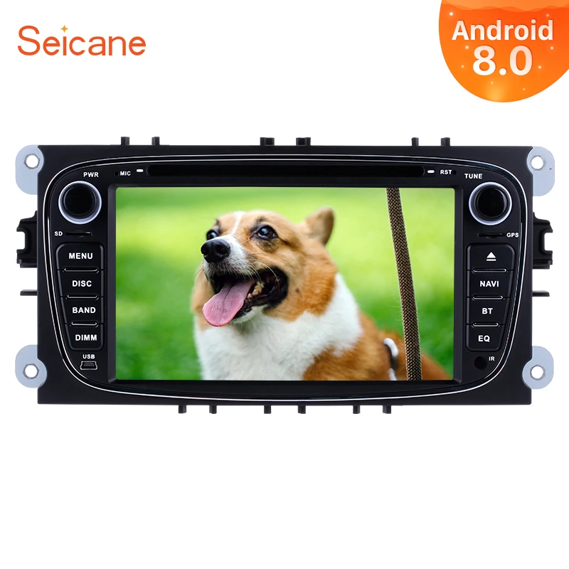 

Seicane Android 8.0 7" Car Radio GPS Tochscreen Multimedia Player For Ford Focus TRANSIT CONNECT MONDEO S-max