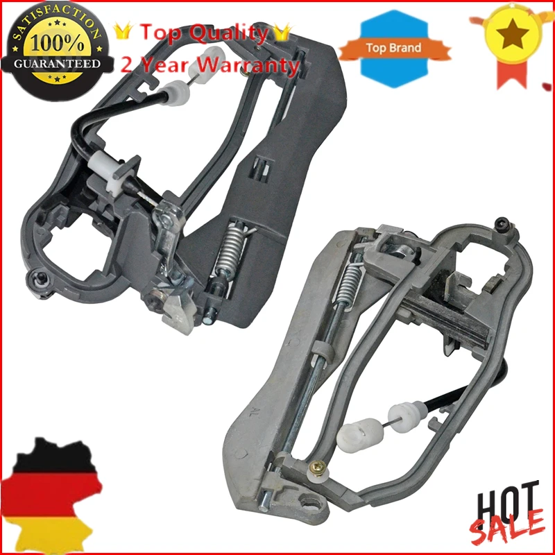 

AP02 New 2 pcs Rear Left + Right Door Handle Carrier FOR BMW X5 E53 51228243635/51228243636