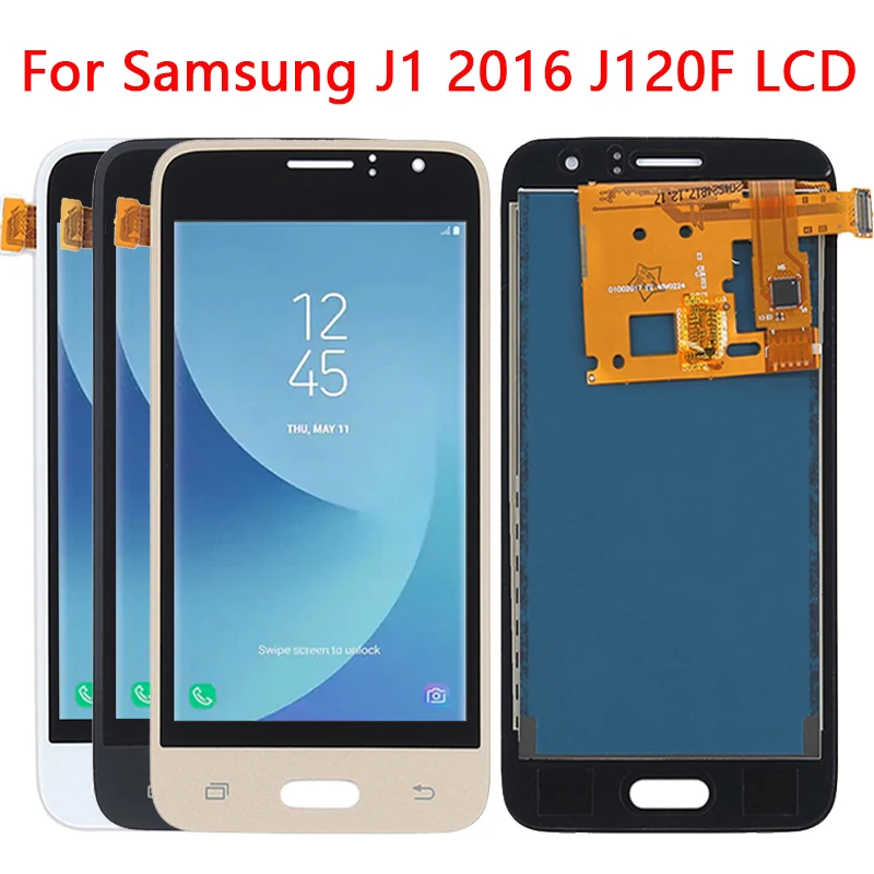 

SUPER AMOLED SM- J120 LCD For Samsung J1 2016 LCD Display Touch Screen Digitizer Assembly For Samsung J120 J120M J120F J120H LCD