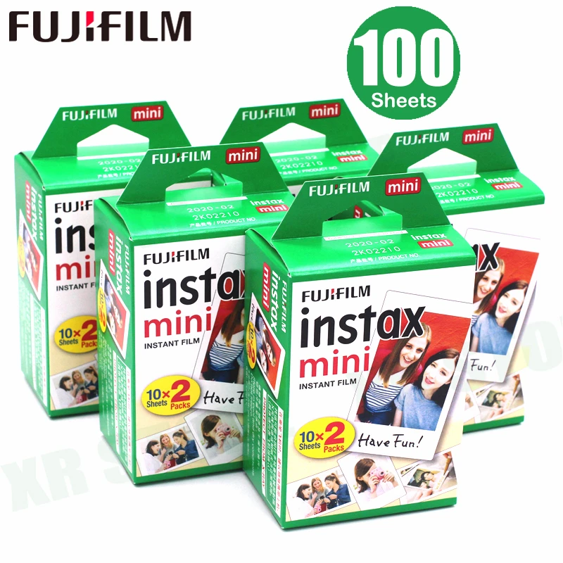 100 листов Fujifilm Instax Mini 8 пленка для Fuji 7s 9 70 25 50s 90 мгновенная фото камера белая пленка SP-1 SP-2