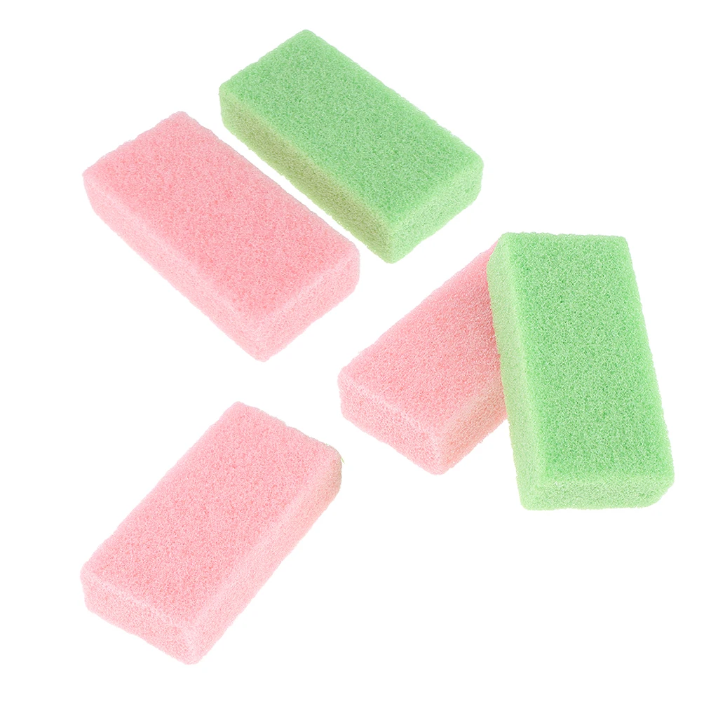 5 Packs Foot Files Pumice Stone Callus Dead Skin Remover Scrubber Pedicure Care Tools Set Color Random