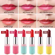 6 шт./лот увлажняющий batom макияж QIC матовая LipstickRed оттенок Обнаженная Руж Levre коврик Водонепроницаемый питательный бархат помады Set