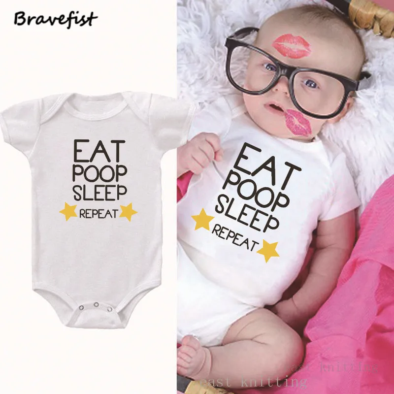 Rainbow Poop Newborn Infant Baby Summer Sleeveless Bodysuit Romper Jumpsuits Playsuit