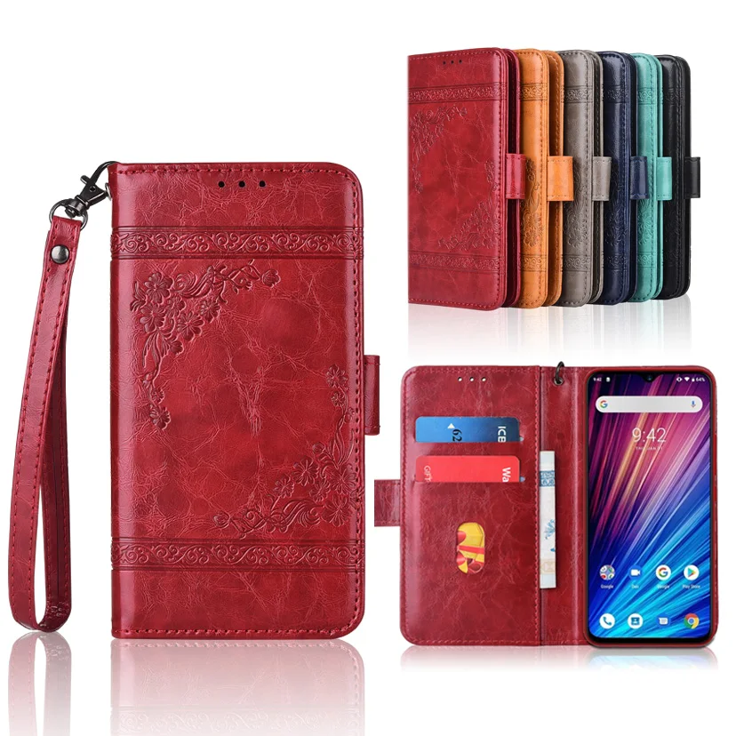

Wallet case for UMIDIGI F1 Play cover with Strap,100% special PU Patterned Floral Flip Case With Card Pocket Kickstand case