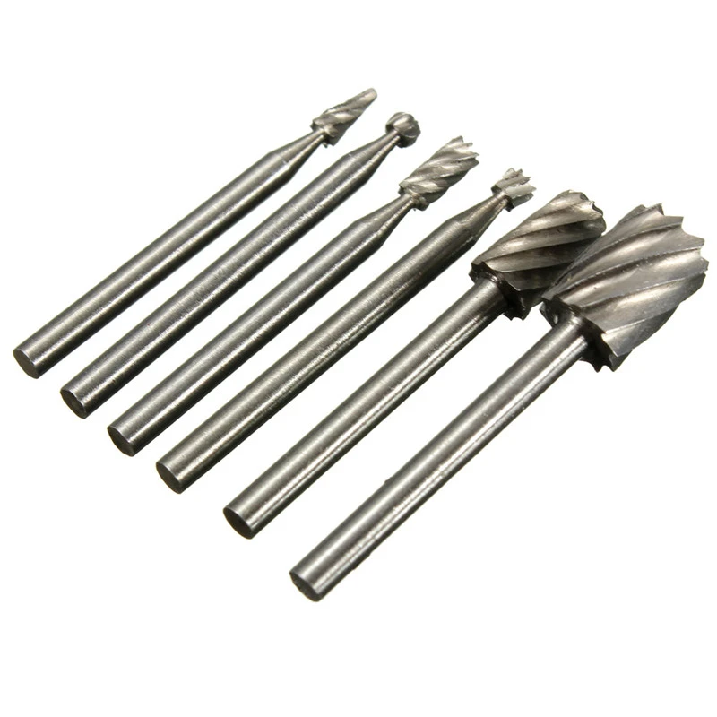 12pcs 1/8" Shank HSS Router Bit Rotary Burr File Milling Drill Cutter Set 12pcs 1/8" Shank HSS Router Bit Rotary Burr File Milling Drill Cutter Set