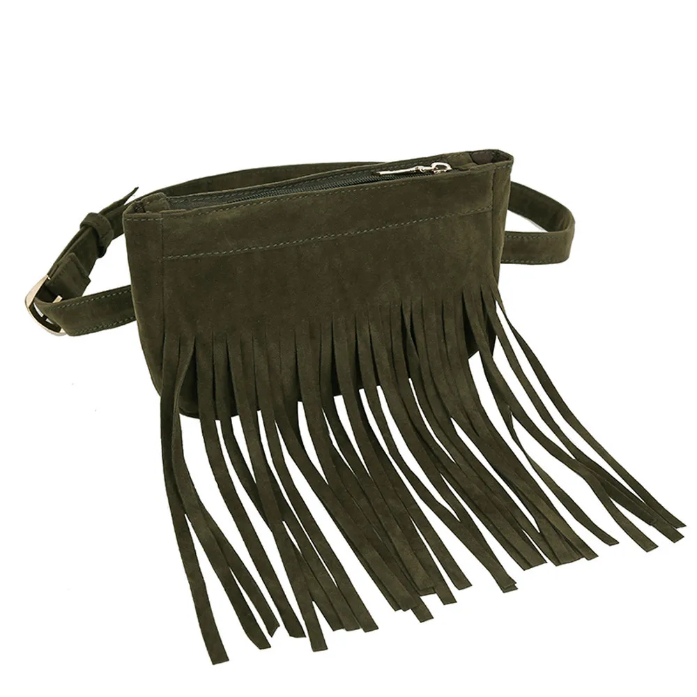 Новая квадратная сумка-мессенджер с кисточками, модная женская нагрудная сумка, поясная сумка, одноцветная женская сумка через плечо
