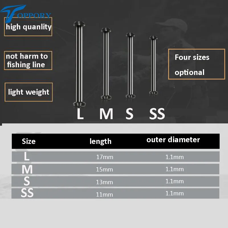 

Toppory 100 PCS/Lot Lead Sheath Tube For Herabuna Fishing Lead Sheet Seat Hand Rod Fishing Tackle Tool Accessories Wholesale