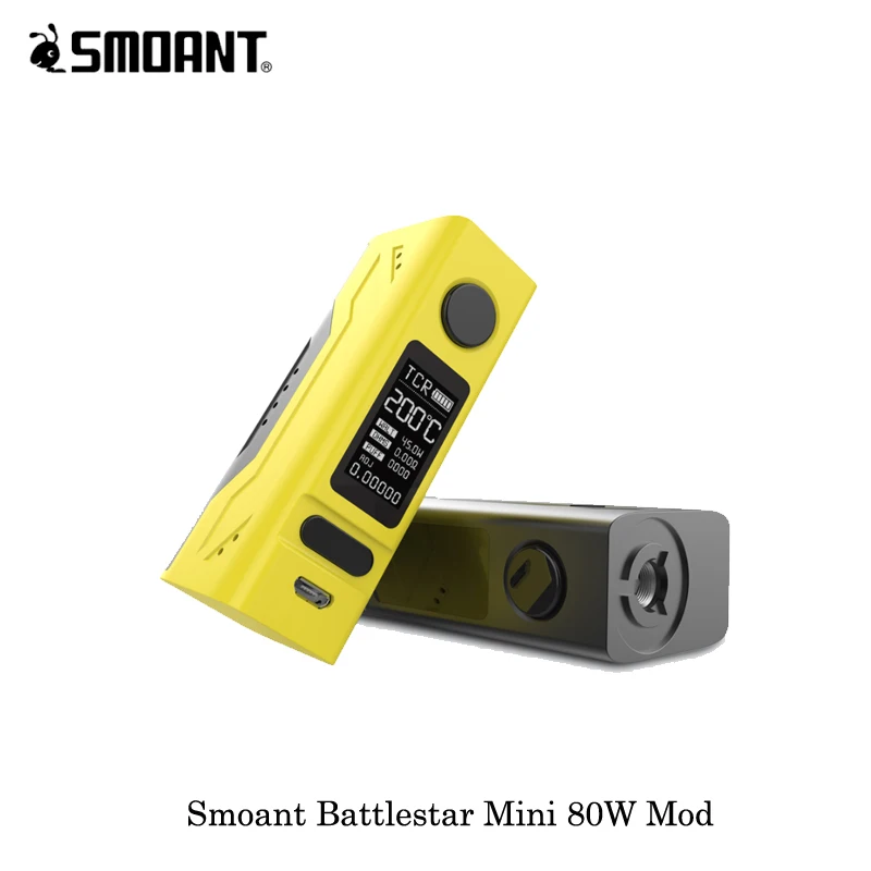 Электронная сигарета Smoant Battlestar Mini 80 Вт TC Box Mod работает от одного испарителя 18650 VS