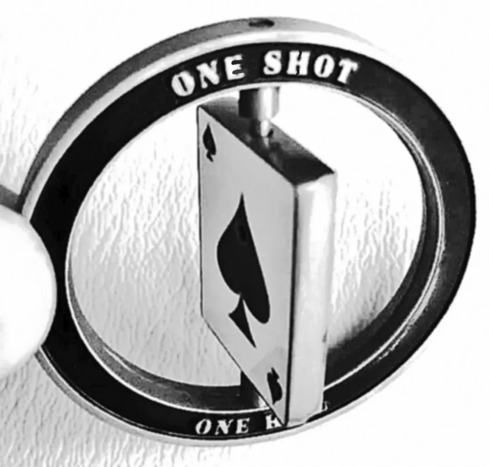 Sniper One Shot One Kill Skull Spinner Military Challenge Coin,