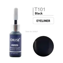 CHUSE T101 Топ черный микроблейдинг Микро Пигмент Перманентный макияж чернила татуировки косметический цвет прошел SGS DermaTest 12 мл(0.4fl.oz