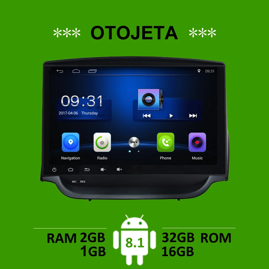 

OTOJETA car accessory for Ford Ecosport gps navi android 8.1 stereo tape recorder radio headunits multimedia FM carplay players