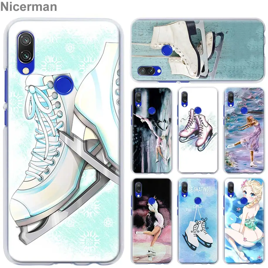 

Go ice skating Figure Skates Case Cover for Xiaomi Redmi Note 7 Pro 7 6 5 Plus 5A 6A 4X S2 GO Pocophone F1 Phone case Coque