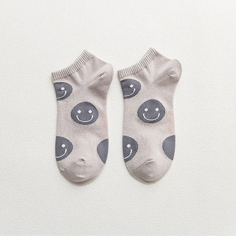 Новые креативные носки унисекс ярких цветов с милой вышивкой модные хлопковые дышащие летние носки - Цвет: 554
