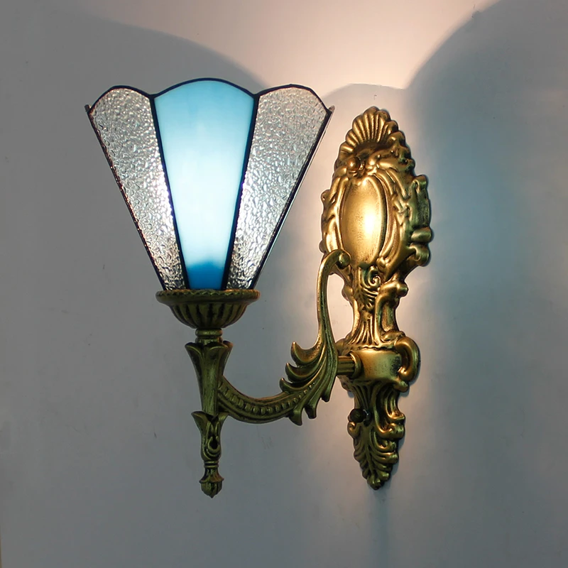 Europeu para Cima para Baixo Luzes de Parede para o Quarto Conduziu a Lâmpada Artpad Retro Vitrais Borboleta Cabeceira Corredor Frente Espelho E27 Turca 22 quarto cabeceira corredor frente espelho e27 conduziu a lâmpada turca