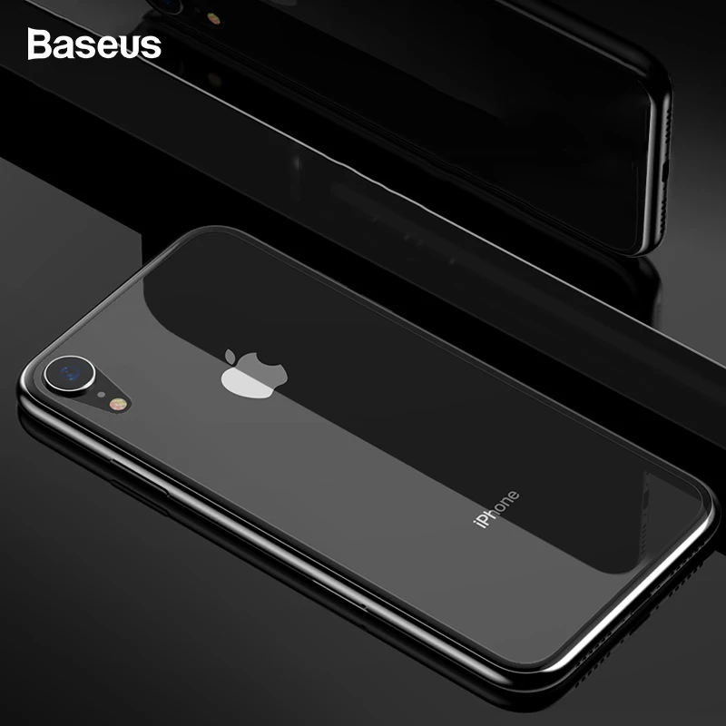 Baseus 0.3mm Transparent Back Screen Protector For iPhone XR Tempered Glass Protective Back Film