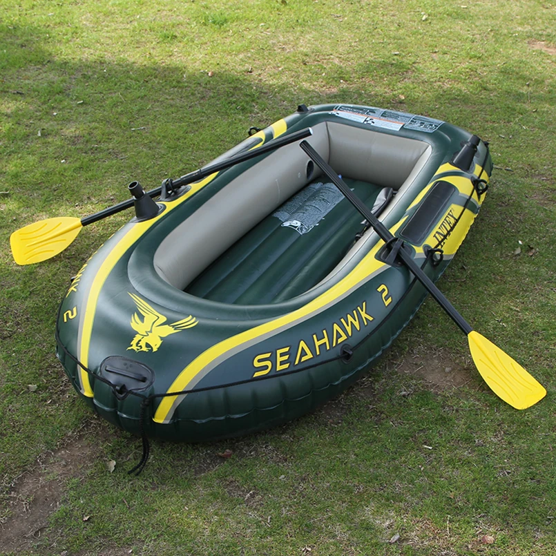 2 Person Inflatable Boat Dinghy Kayak Fishing Boat Double Couple Boat Outdoor Water Play PVC