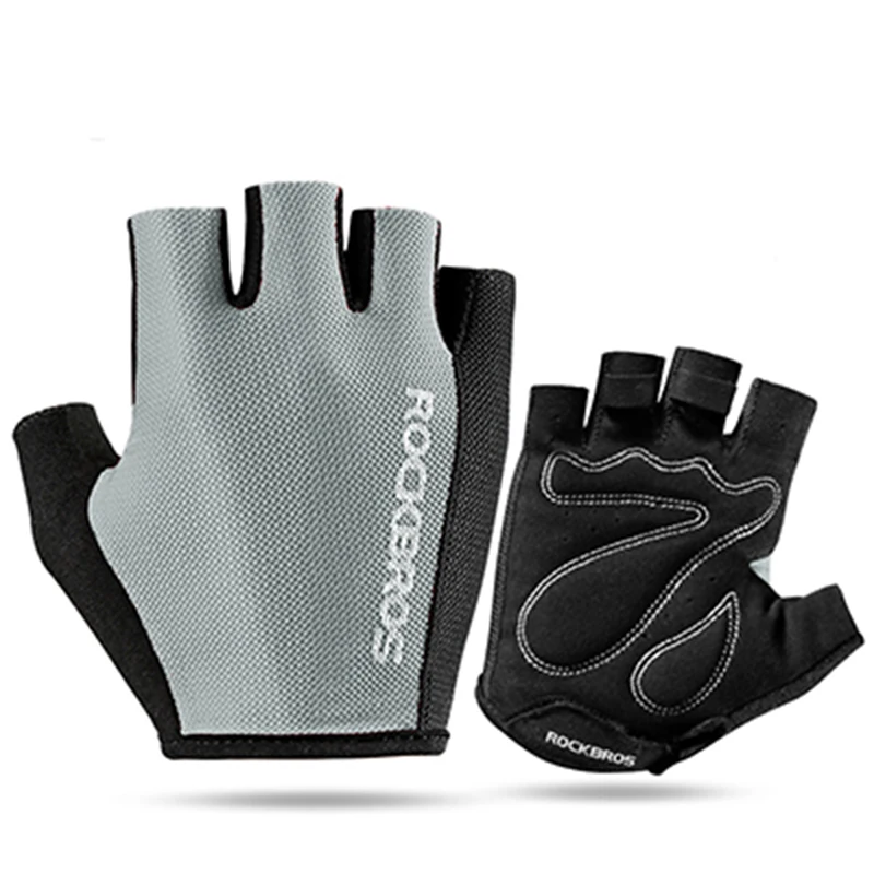 ROCKBROS Half Finger Bicycle Glove Outdoor Cycling Sports Breathable Gloves Bike Sponge Pad Professional Gloves Unisex RK0038 (10)