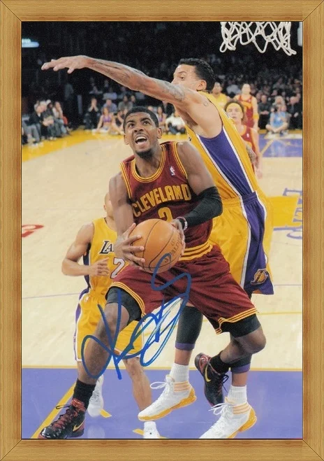 kyrie irving autographed basketball
