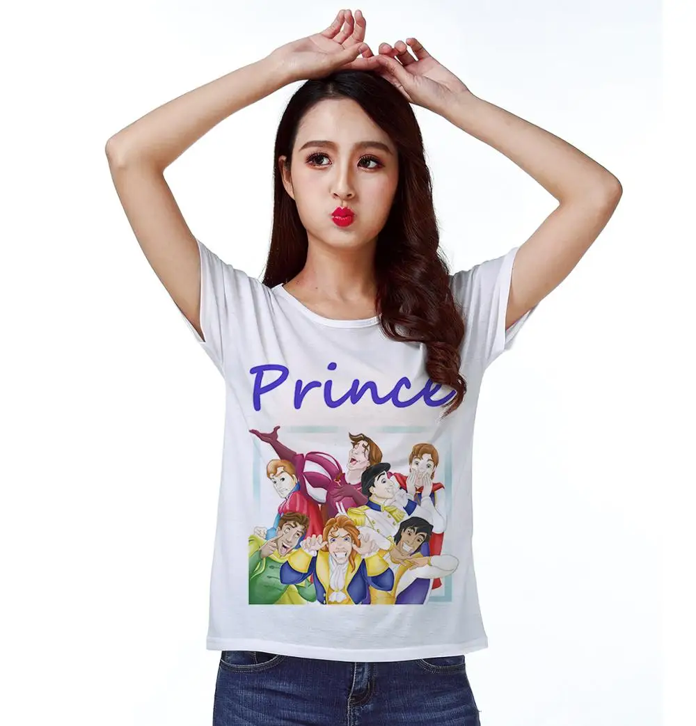 

Track Ship+Vintage Retro Rock&Roll Punk T-shirt Top Tee T We are Girl Husband 7 Prince KUSO 0181