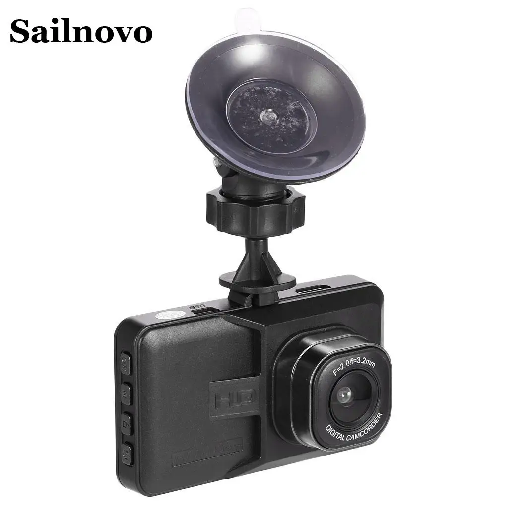 Wookrays Видеорегистраторы для автомобилей 3 дюймов Экран 1080P HD Dash Камера USB/HDMI 140